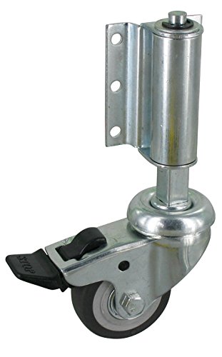 Leiterrolle - Federrolle - Lenkrolle MIT Bremse, Ø50 mm gefedert