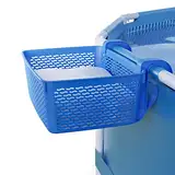Carrie Box Pool Aufbewahrungskorb Blau | 18.7 L | Pool Korb aus Recyceltem Kunststoff | Pool Zubehör | Aufbewahrungskorb & Getränkehalter für den Pool