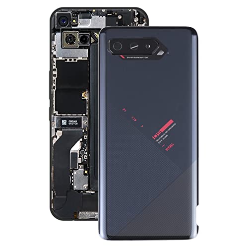 Asus Ersatz-Glas-Akku-Rückabdeckung für Asus ROG Phone 5 ZS673KS (Farbe: Tiefschwarz)