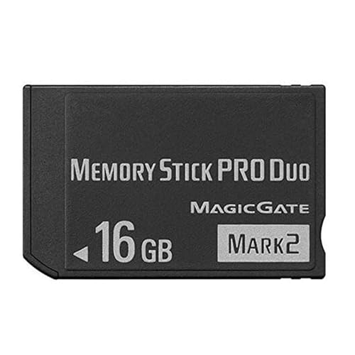 High Speed 16GB Memeory Stick Pro Duo (Mark2) PSP Speicherkarte kompatibel mit Sony PSP1000 2000 3000 Kamera Speicherkarte