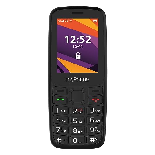 myPhone 6410 LTE 4G einfaches Telefon mit klarem Display und großen Tasten, großer 1400-mAh-Akku, Bluetoth, Radio, Fackel LED, großes 124-MB-Laufwerk, Ice
