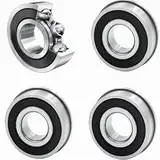 COZERI 4PCS 20x35x11mm Kugellager Sackkarre Schubkarren Lager F6003-20-2RS Flanschkugellager, Hochwertige Kugellager für Schubkarren, Gartenwagen, Maschinen, Transportfahrzeuge und Industrieanlagen