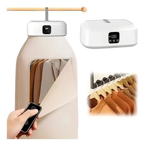Wäschetrockner Elektrisch Tragbarer, 600W Tragbarer Mini- Wärmepumpentrockner mit Timer, Warmlufttrockner Klein für Apartment, Zuhause, Reisen