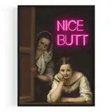 OHBIMBA® Badezimmer Deko Bilder Poster & Kunstdrucke Für Bad Und Gäste Wc Hochwertiger Kunstdruck für Deine Wanddeko Witziger Toilettenpapier Kunst - 21 X 30 cm - Ohne Rahmen