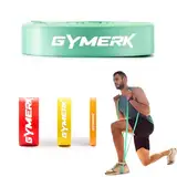 GYMERK Resistance Bands, Naturlatex Widerstandsbänder Krafttraining, Fitnessbänder für Kraftraining, Yoga, Pilates, Physiotherapie für Männer und Frauen