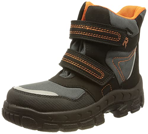 Richter Kinderschuhe Davos Schneestiefel, Vulcano/Black/orange, 32 EU