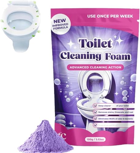FizzClean WC-Reiniger: Fizz Clean WC-Reinigungsschaum, Insta-Action FizzClean Schaum für strahlend saubere Toilette ohne Aufwand, beseitigt Flecken in 20 Minuten, scheuerfreie Reinigung (1)