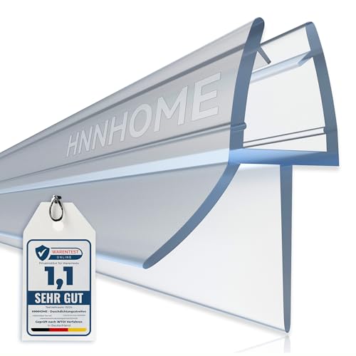 MNNHOME Bad Duschwand Türdichtung für 4–6 mm gerades/gebogenes Glas für einer Lücke von bis zu 20 mm