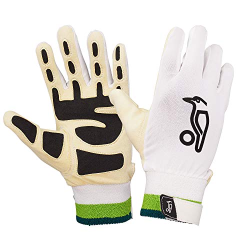 Kookaburra Hat Ultimate Wicket Keeping Inners, Weiß/Schwarz/Grün, Für Erwachsene