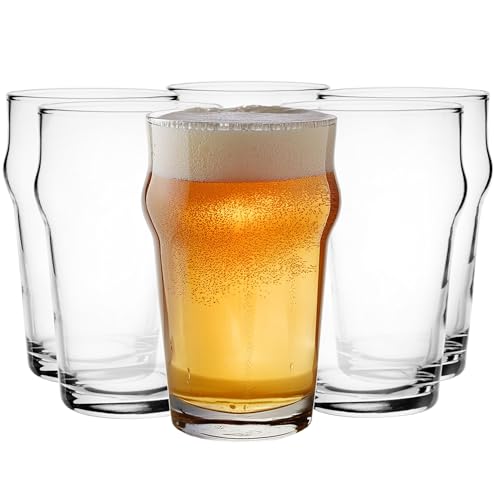 Glasmark KROSNO 1992 Biergläser Set 6 Stück 300 ml Pils Bierglas Stout Ale Gläser Für Bier Bierseidel Bierkrug Spülmaschinengeeignet