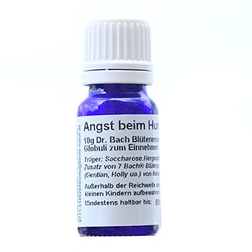 Angst beim Hund Globuli, Bachblüten-Globuli 10g, von Heilpraktiker*innen und Tierpsycholog*innen entwickelt