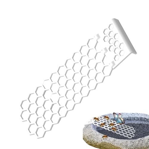 Schwimmende Bieneninsel zum Trinken, Bienentrinkstation, Bienentrinkleiter, Anti-Drop-Vogelbad-Schmetterlings-Wasserleiter für kontinuierliche und sichere Wasserquelle