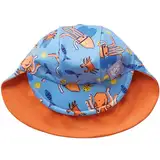 Bambino Mio Unisex Baby Swim Sun Hat Wende-Sonnenhut, Wellen, 12 Monate