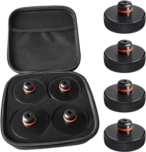 Wagenheber-Pad für Tesla 3/Y/X/S – Schnellständer, Gummi-Pad, Autoreifen-Hebebühne, Wagenheber-Punkt-Schutzblöcke, Wagenheber-Teile-Set, 4 Packungen, Schwarz
