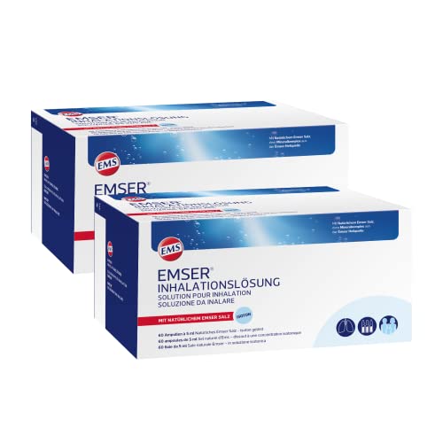 Emser Inhalationslösung mit Natürlichem Emser Salz/Inhalation bei akuten oder chronischen Entzündungen der Atemwege / 120 Ampullen à 5 ml