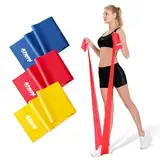 Widerstandsbänder 3er-Set | 2m Lange Fitnessband-Set für Training & Physiotherapie | Gymnastikband für Muskelaufbau & Fitness | Resistance Bands