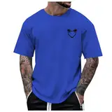 Tshirt Mit Aufdruck, Shirt Herren Kurzarm, O-Neck Casual Tshirt Klassisches Loose Fit Tops Outdoor Quick Dry Sportshirts LäSsiges Hochwertige Oberteile Y2K Streetwear