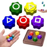 PUTUODA Gonggi Korean Game,Gonggi Traditionelles Koreanisches Spielspiel,Gonggi Jack Stone Pebbles Set,Traditional Korean Games, Hand-Auge-Koordination Spiel Partyspiele