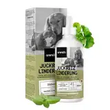 Anti Juckreiz Tropfen für Hunde & Katzen - 250ml gegen juckende, trockene Haut - Bei Allergien & Grasmilben - Fellpflege mit Brennnessel & Ginkgo - Futterzusatz - Alternative zu Tabletten - animigo