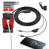 Motorrad -USB -Ladegerät - Wasserdichtes USB -Stromanschluss - Multi -Geschwindigkeitsanpassungen, Batterien Und Zubehör, Anti -Vibration -Motorradzubehör Für Das Pendeln Von Langstreckenreisen Für Fe
