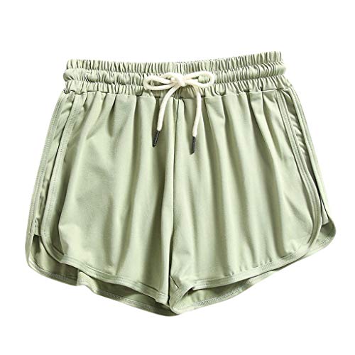 Shorts Für Herren Hosen Frauen Sommer Beach Fitness(Grün,S)