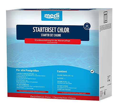 Medipool Schwimmbadpflege Starterset Chlor, 3.1 kg