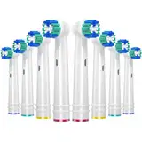 REDTRON Ersatzbürstenköpfe für Oral B, 8 Pack elektrische Zahnbürstenköpfe für Oral B Braun, Classic Precision Clean Bürstenköpfe Fit Professional Care, Vitality Pro Smart Genius Series und mehr,Weiß