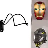 Pmsanzay Professionelles Design – Wandmontiertes Helmregal für Motorrad/Hockey/Reiten/Baseball/Schläger/Iron Man Helm/Scout Trooper Fire/Helm (Helm nicht im Lieferumfang enthalten).