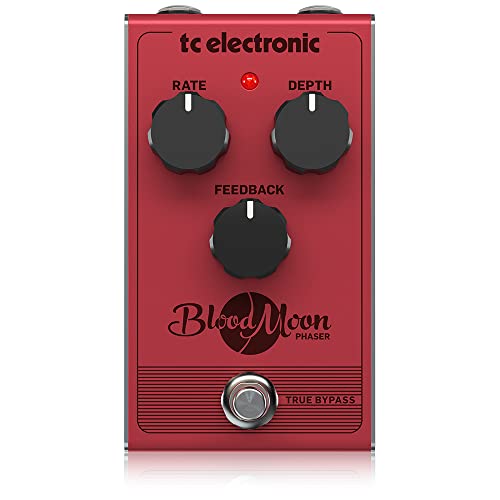 TC Helicon BLOOD MOON PHASER Phaser-Pedal im Vintage-Stil mit vierstufigem Filter und vollständig analoger Schaltung