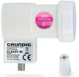 [Test SEHR GUT *] GSS Single LNB Weiss mit LTE Filter für digital Satschüssel - für 1 Teilnehmer, Receiver & TV - 1fach 1-Fach - Sat, Satelliten, Full HD, 4K, Wetterschutz, kälte & hitzebeständig