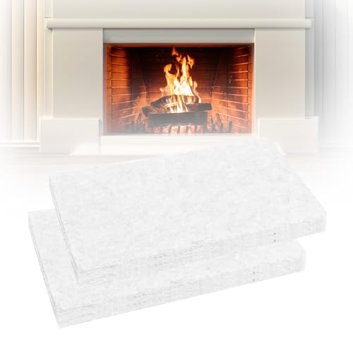 Sudnsadaks 2 Stücke Keramikwolle für Bioethanol, Keramikschwamm für Bioethanol Kamin, Bioethanol Ersetzen Sie den Docht, Tischkamin Ethanol Ceramic Sponge, Ceramic Wool Gilt für Spirituskocher, Kamin