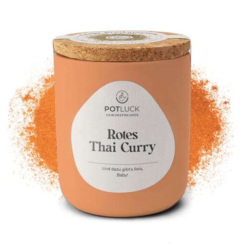POTLUCK | Rotes Thai Curry | Gewürzzubereitung im Keramiktopf | 65g | Vegan, glutenfrei und mit natürlichen Inhaltsstoffen