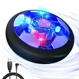 Air Power Fußball, Jungen Spielzeug für Kinder, Hover Fussball Indoor mit LED Geschenke ab 3 4 5 6 7 8 Jahre Jungen Mädchen Kinderspielzeug 3-8 Jahre, Wiederaufladbar Fußball Spiele Kinder