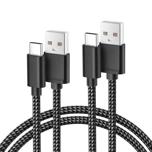 Ladekabel für MacBook Pro 2023,MacBook Air Schnellladekabel,USB zu Typ C Kabel 1M 2Pack,USB A zu USBC Netzkabel für Apple iMac Mini 2022 2021 2020 2017 Mac Book M3 M2 27 24 16 15 14 13 inch 2024 M4