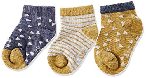 LÄSSIG Kinder Sneaker Socken 3er Set/ Curry blue Größe 15-18