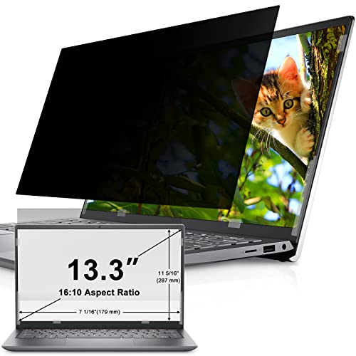 Laptop Sichtschutzfolie 13.3 Zoll, 16:10 Seitenverhältnis Abnehmbarer Sichtschutz Anti Blaulicht Blendschutz Blickschutzfolie Displayschutz Blickschutzfilter für 13 Hp/Dell/Acer/Lenovo/ThinkPad/Asus