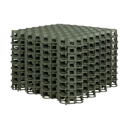 Fixkraft 10x Rasengitter Paddockplatten grün 50x50 cm – robuste Bodenwaben für Garten, 2,5 m² Stabiler Kunststoff, ideal für Wege & Einfahrten, UV-beständig, einfach zu verlegen, 10 Stück