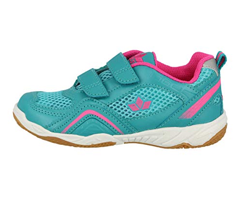 Lico Enjoy V Mädchen Multisport Indoor Schuhe, Türkis/ Pink, 38 EU