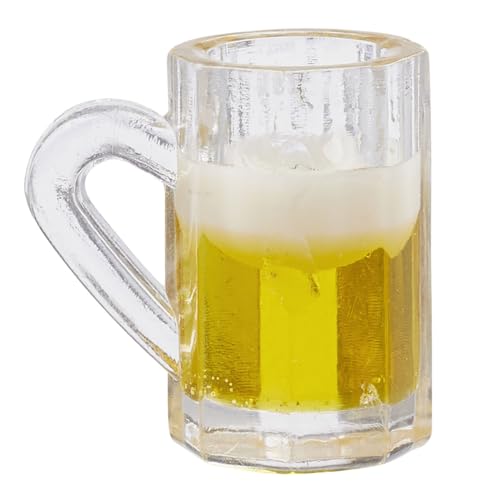 CREATIV DISCOUNT Miniatur-Bierglas, Größe ca. 1,5 cm, Beutel mit 2 Stück