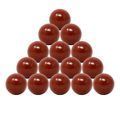 Steinschleuder Munition [500/1000/3000 Stück] | Tonkugeln Biologisch Abbaubar | 8/10 / 12 mm Schleudermunition | Zwille Munition | Slingshot Clay Balls Kugeln (500, 12mm)
