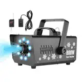 VEVOR Schneemaschine, 800 W, Hand-/Hänge-Schneemaschine mit LED-Licht und 1-L-Tank, ferngesteuerte Schneeflockenmaschine, Kunstschneemaschine für den Innenbereich für Weihnachtsfeiern, Schnee Maschine