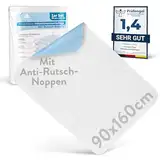 Harmony Care® Inkontinenzunterlage waschbar 90x160 cm [mit Anti-Rutsch-Noppen] - 2X rutschfeste Inkontinenzauflage - atmungsaktive Inkontinenz Bettunterlage