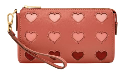 Fossil Damen Wristlet Reisezubehör-Reisebrieftasche, Rot