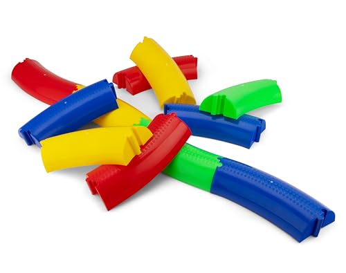 Vinex - Bunte Balanciermauer - Verbessert Gleichgewicht & Körperkontrolle - 12-Teilig - Balancierbalken für Kinder - Indoor & Outdoor - Balanciersteine zum Zusammenstecken