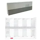 Kalender 2025 Tischkalender Tisch-Querkalender Bürokalender Wochenkalender 1 Woche / 2 Seiten 128 Blatt