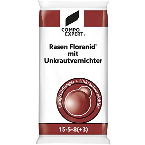 Compo-Expert Rasen Floranid mit Unkrautvernichter 15kg Rasendünger UV Unkraut-Ex