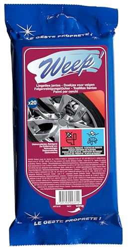 Weep Reinigungstücher für Autofelgen und Radkappen (20er-Pack)