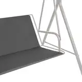 GREMEX Ersatzbezug Hollywoodschaukel 98 x 130 cm - Strapazierfähig Hollywoodschaukel Sitzbezug - Wetterbeständig Ersatz Schaukel Bezug - Sitzkissen für Hollywood Schaukel - Graue Schutzhülle