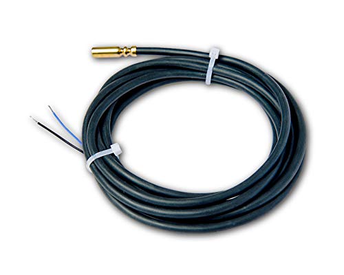 PT 1000 SIL Temperatursensor PT1000 für Solarwarmwasserbereitungssysteme, Silikonkabel, 2,0 Meter