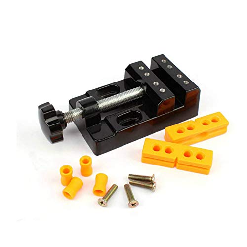 Sourcemall Flat Mini Tischschraubstock Tischklammer Bohrmaschine Schraubstock Werkzeuge für Hobby Craft